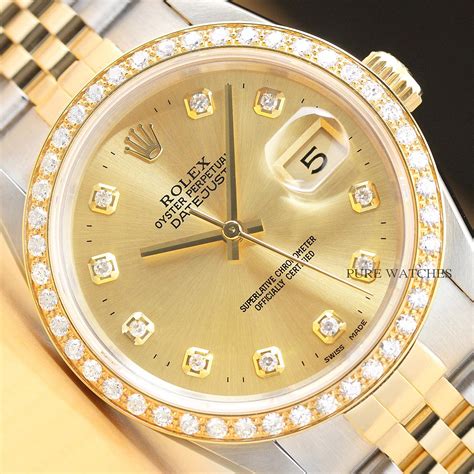 herren rolex datejust 18k gold diamant|rolex datejust 18k gold price.